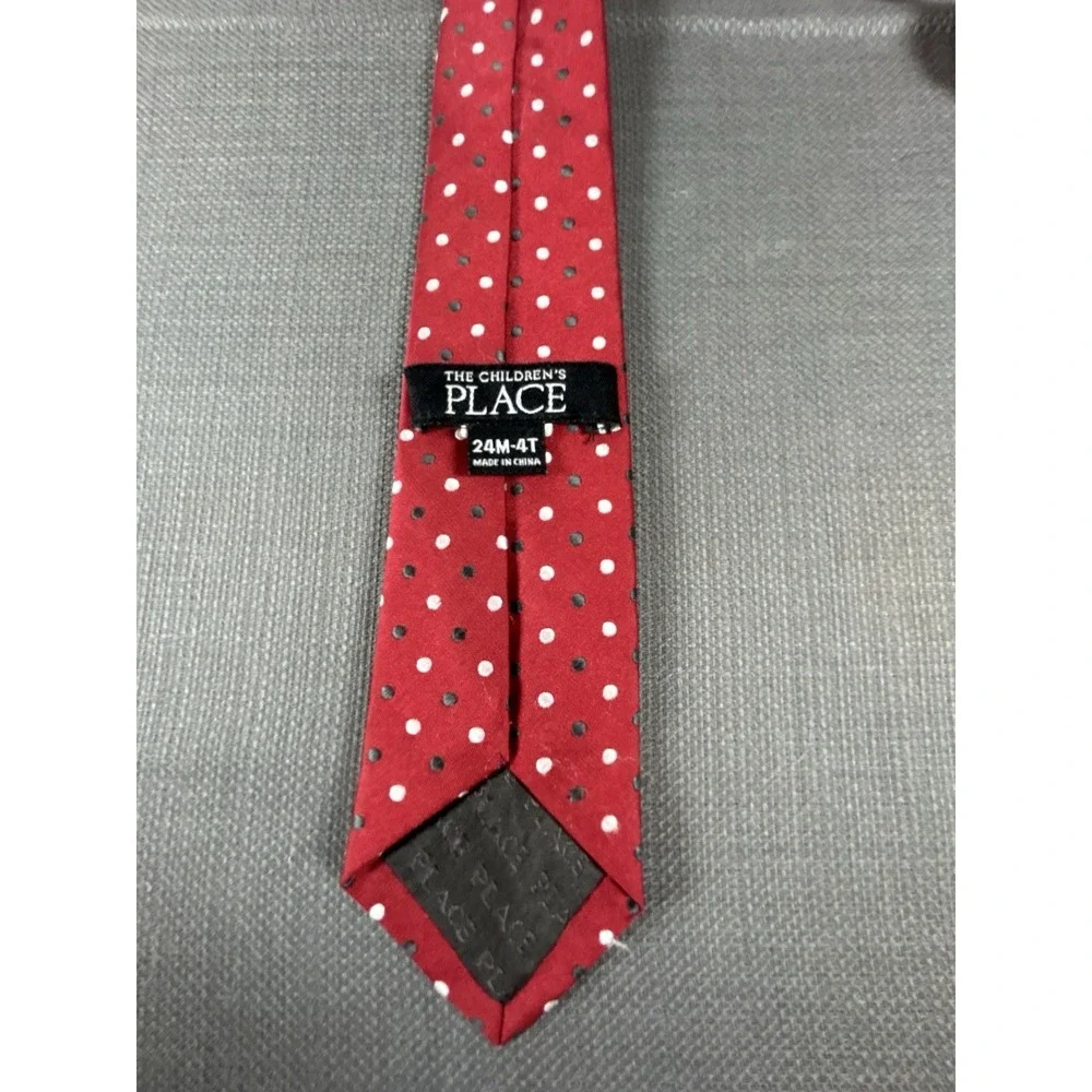 A Child's Place Boys Red Polka Dot Tie 24 Mos-4T